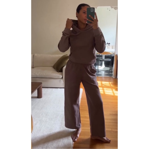 Pact Essential Loopback Terry Wide Leg Sweatpant - Picture 1 of 3